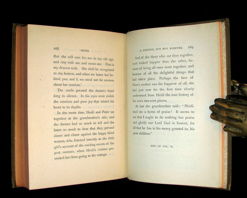 1885 Rare First Edition -  HEIDI : Her Years of Wandering and Learning & How She Used What She Learned.