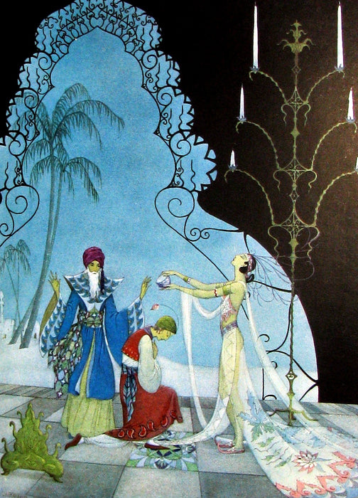 1928 Rare First Edition - ARABIAN NIGHTS illustrated by Virginia Frances Sterrett.