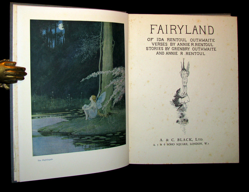 1931 First UK Edition ~ FAIRYLAND by Ida Renthoul Outhwaite - color illustrated.