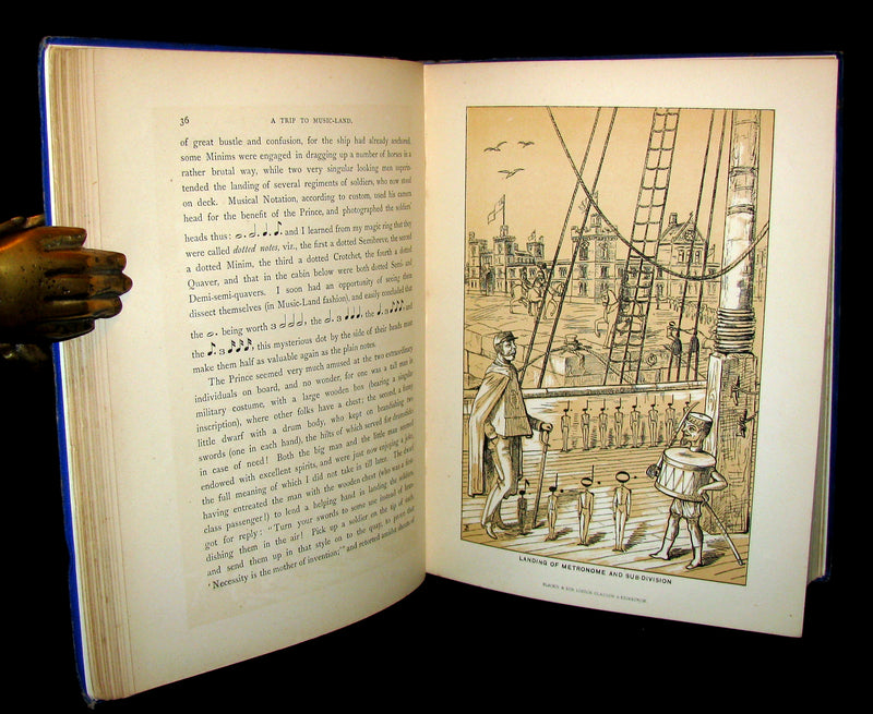1875 Rare Book - A Trip to Music-Land. A Fairy Tale. An Allegorical Exposition of the Elements of Music.