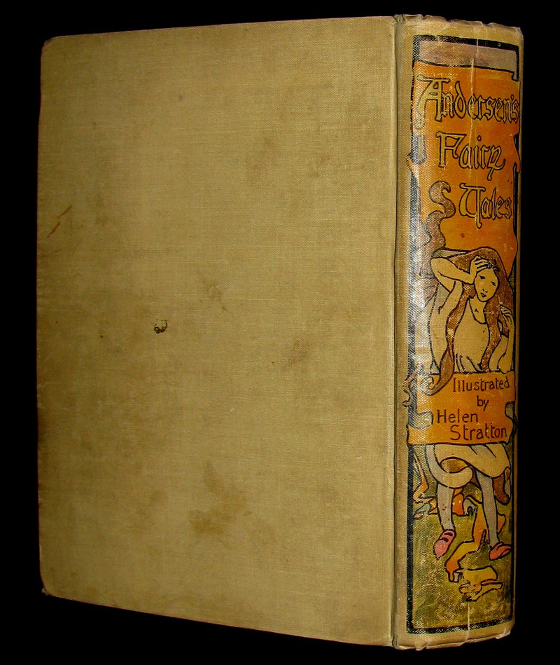 1900 Scarce Book - FAIRY TALES of Hans Andersen illustrated by Helen Stratton.