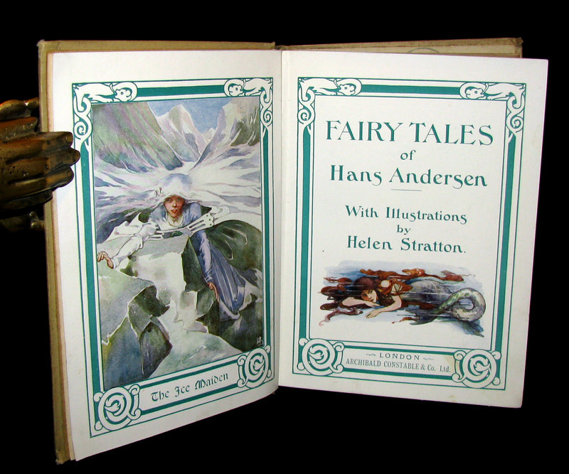 1900 Scarce Book - FAIRY TALES of Hans Andersen illustrated by Helen Stratton.