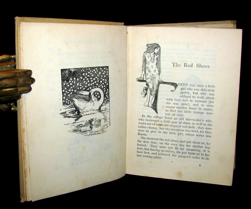 1900 Scarce Book - FAIRY TALES of Hans Andersen illustrated by Helen Stratton.