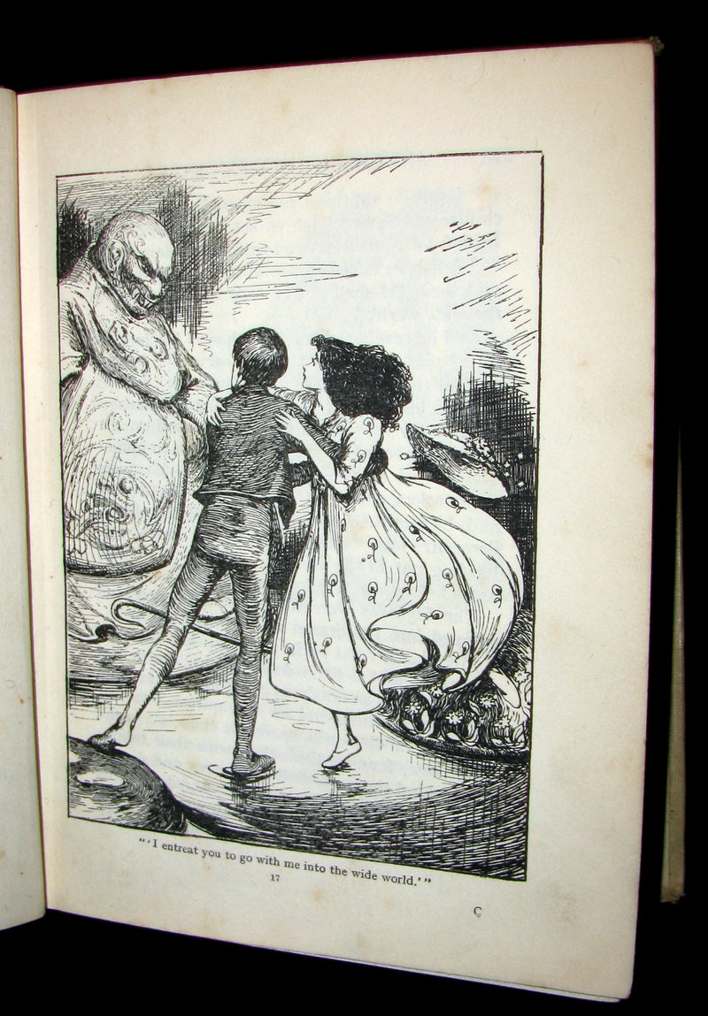1900 Scarce Book - FAIRY TALES of Hans Andersen illustrated by Helen Stratton.