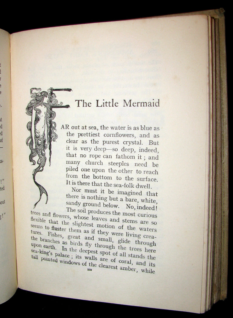 1900 Scarce Book - FAIRY TALES of Hans Andersen illustrated by Helen Stratton.