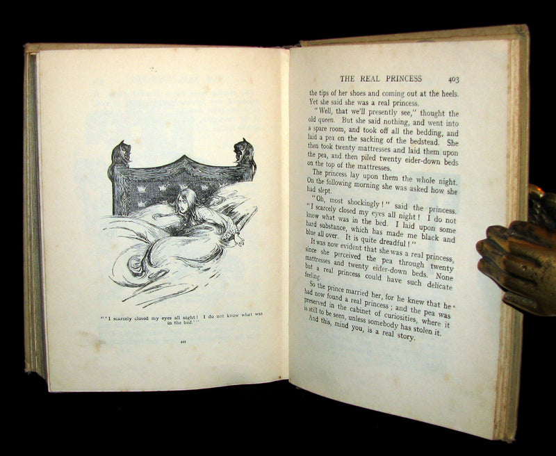 1900 Scarce Book - FAIRY TALES of Hans Andersen illustrated by Helen Stratton.