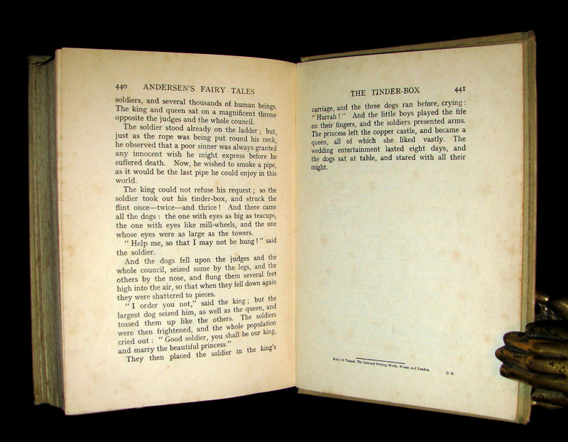 1900 Scarce Book - FAIRY TALES of Hans Andersen illustrated by Helen Stratton.
