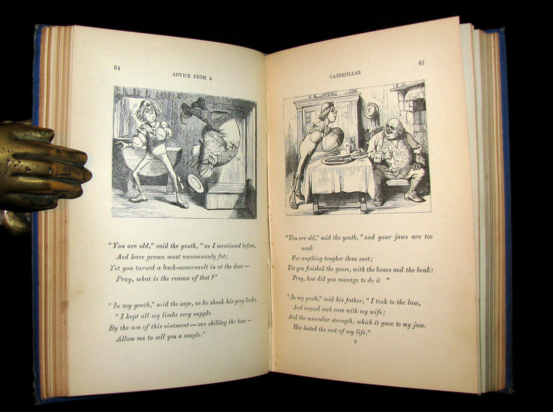 1888 Scarce early Blue edition - ALICE'S ADVENTURES IN WONDERLAND by Lewis Carroll.