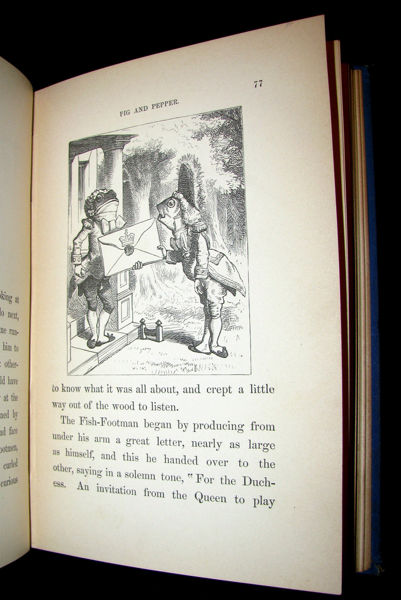 1888 Scarce early Blue edition - ALICE'S ADVENTURES IN WONDERLAND by Lewis Carroll.
