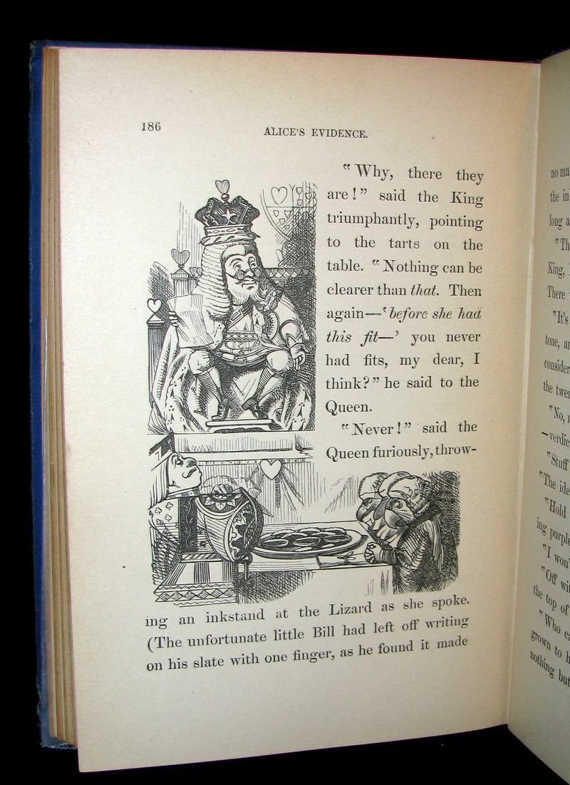 1888 Scarce early Blue edition - ALICE'S ADVENTURES IN WONDERLAND by Lewis Carroll.