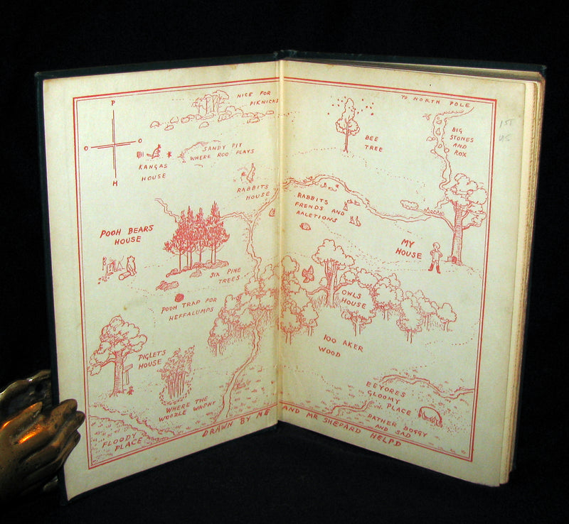 1926 First Edition - WINNIE-THE-POOH by A. A. Milne & Illustrated by Ernest H. Shepard.