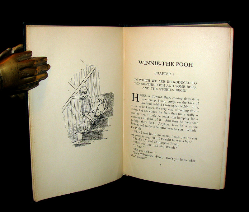 1926 First Edition - WINNIE-THE-POOH by A. A. Milne & Illustrated by Ernest H. Shepard.