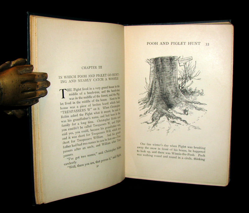 1926 First Edition - WINNIE-THE-POOH by A. A. Milne & Illustrated by Ernest H. Shepard.