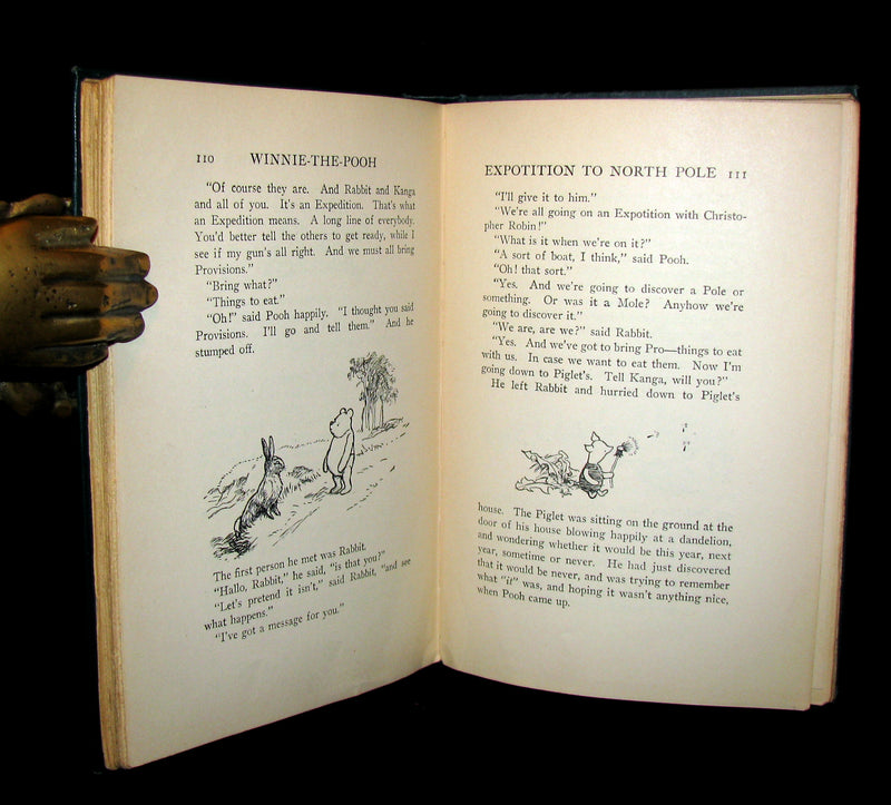 1926 First Edition - WINNIE-THE-POOH by A. A. Milne & Illustrated by Ernest H. Shepard.