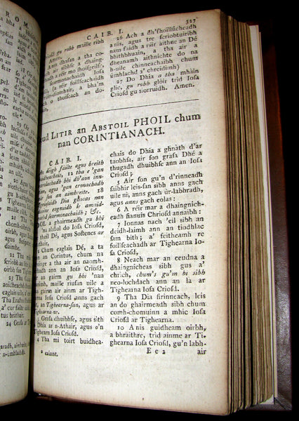 1796 Scarce Scottish GAELIC New Testament - TIOMNADH NUADH. Bible.