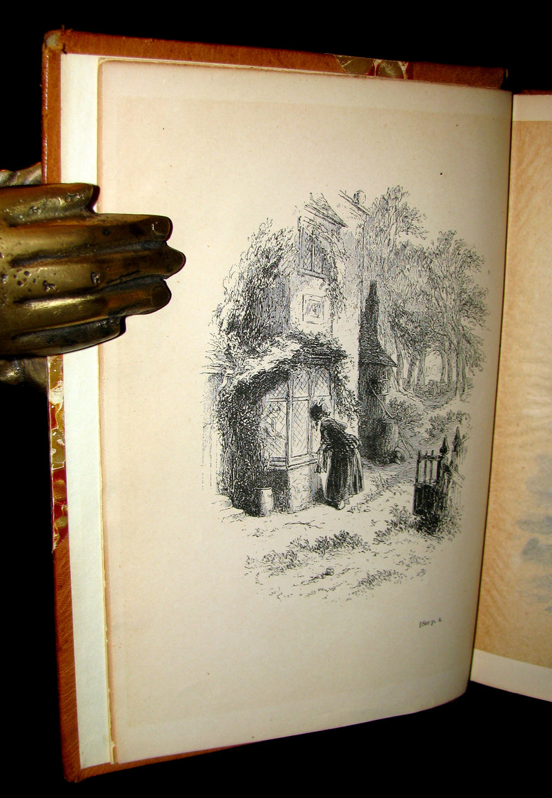 1892 Rare Victorian Book - DAVID COPPERFIELD by Charles Dickens. Illustrated.