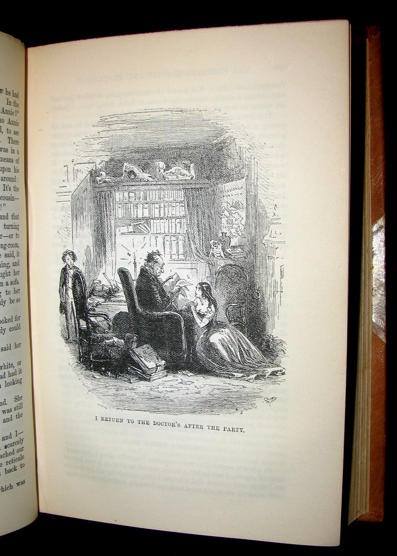 1892 Rare Victorian Book - DAVID COPPERFIELD by Charles Dickens. Illustrated.