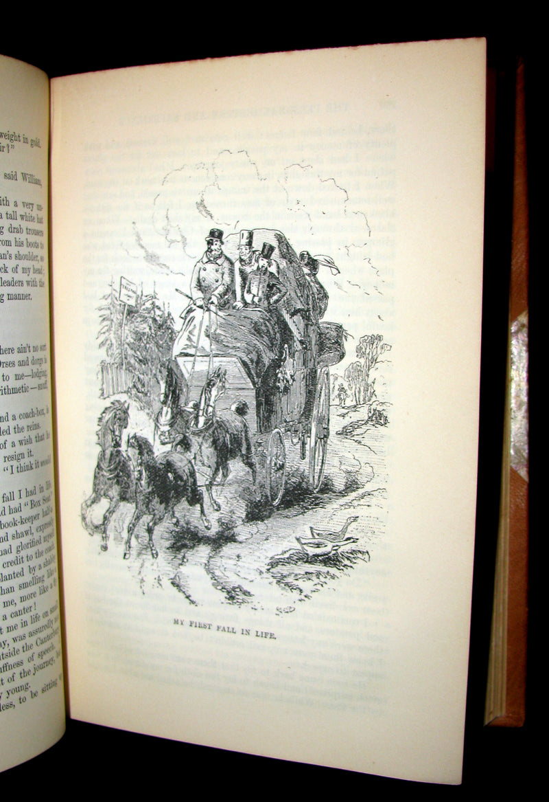 1892 Rare Victorian Book - DAVID COPPERFIELD by Charles Dickens. Illustrated.