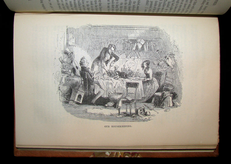 1892 Rare Victorian Book - DAVID COPPERFIELD by Charles Dickens. Illustrated.