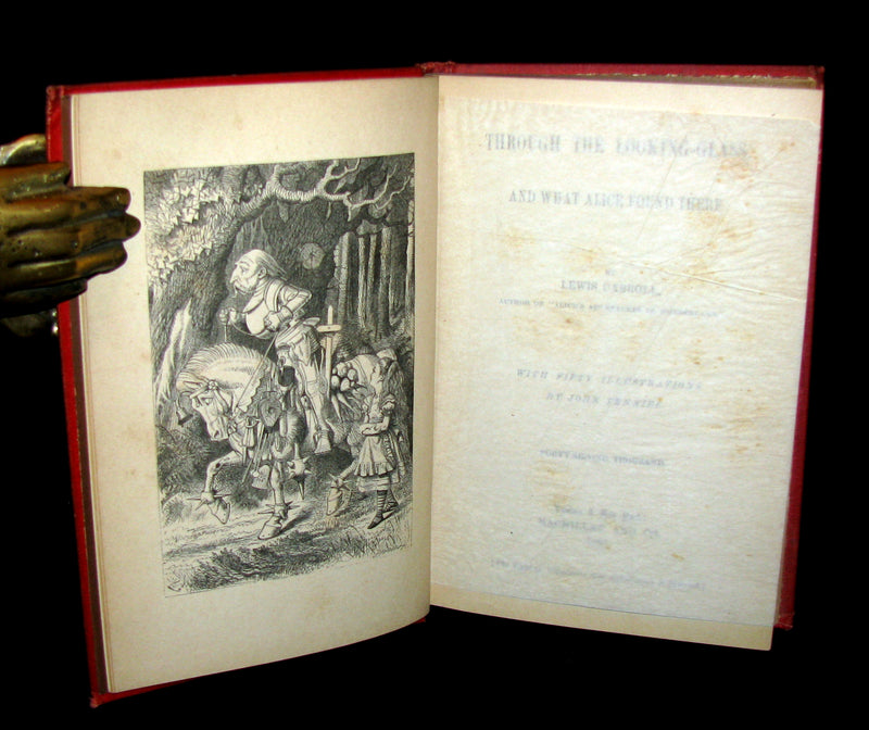 1880 Rare Book - Through the Looking-Glass, and What Alice Found There by Lewis Carroll