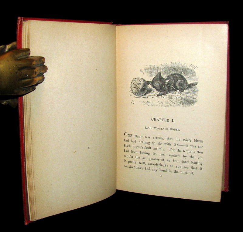 1880 Rare Book - Through the Looking-Glass, and What Alice Found There by Lewis Carroll
