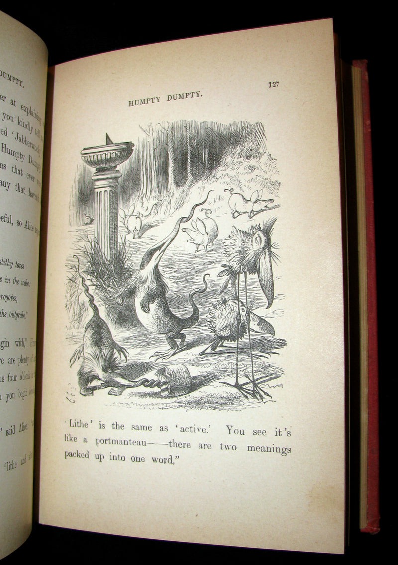 1880 Rare Book - Through the Looking-Glass, and What Alice Found There by Lewis Carroll