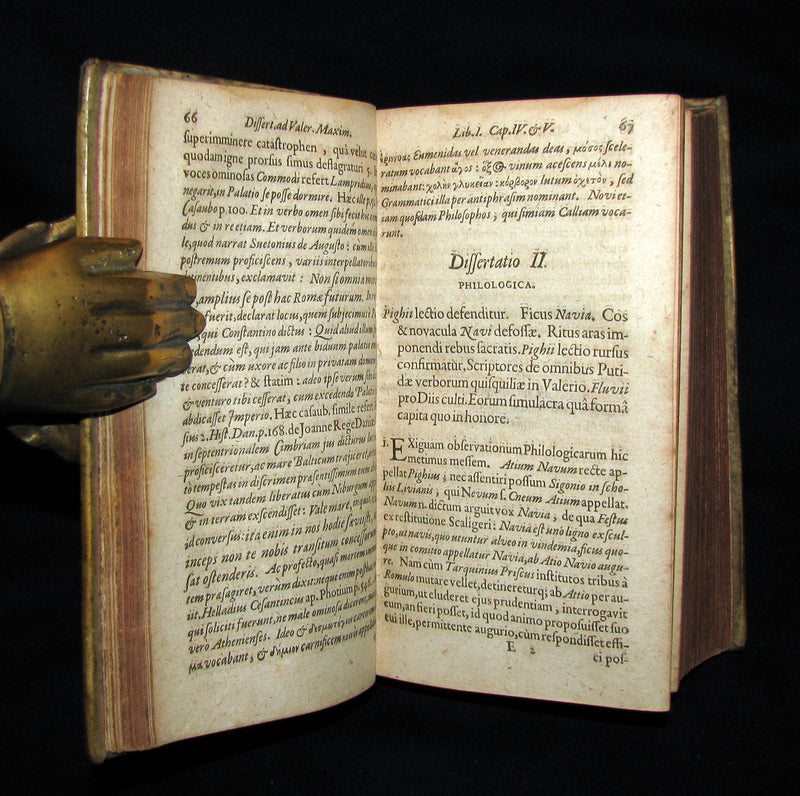 1663 Rare Latin Vellum Book - Christophori Adami Ruperti - Observations on Roman Historians.