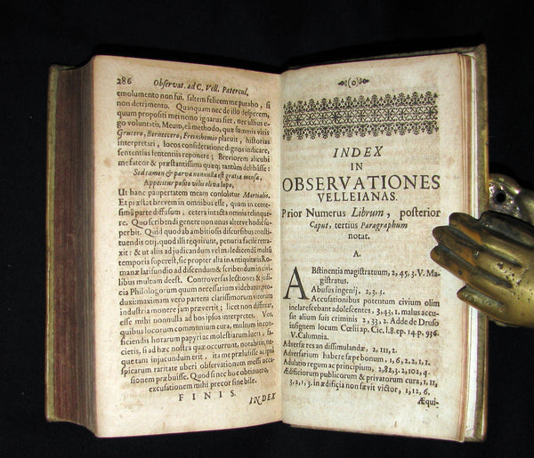 1663 Rare Latin Vellum Book - Christophori Adami Ruperti - Observations on Roman Historians.