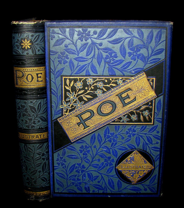 1882 Rare Victorian Book - Poems of Edgar Allan POE (The Raven, Lenore, Ulalume, ...)