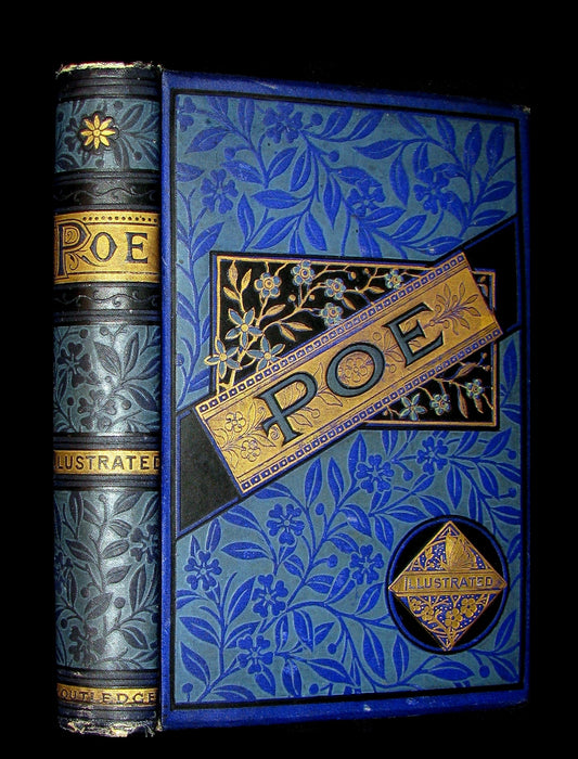 1882 Rare Victorian Book - Poems of Edgar Allan POE (The Raven, Lenore, Ulalume, ...)