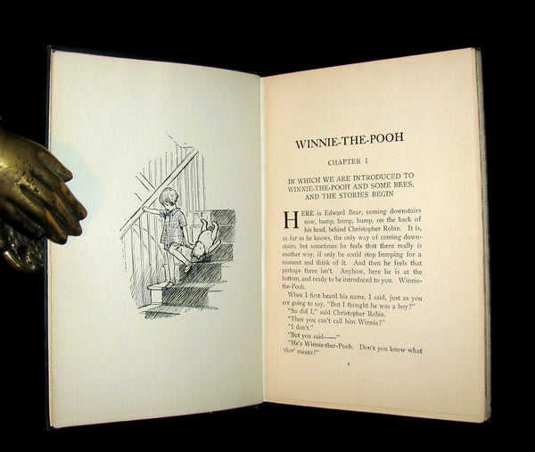 1926 Rare First Edition Book - WINNIE-THE-POOH by Milne & Illustrated by Shepard.