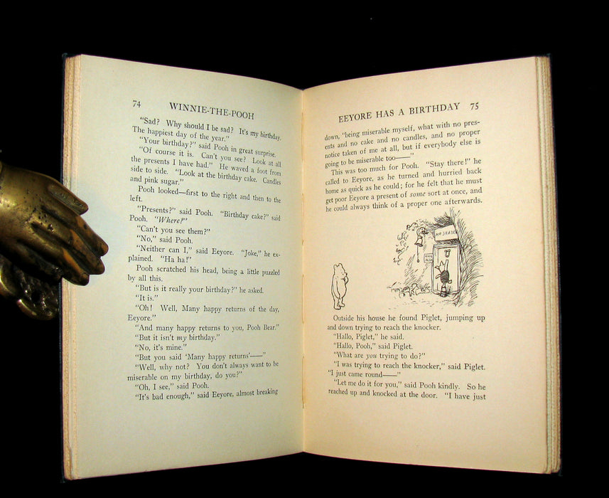 1926 Rare First Edition Book - WINNIE-THE-POOH by Milne & Illustrated by Shepard.