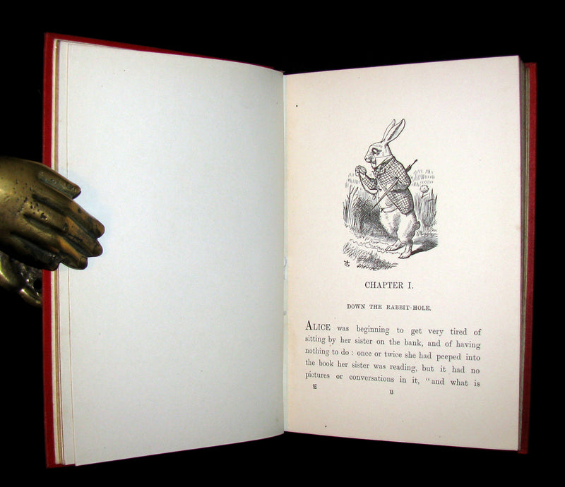 1899 Rare Book - ALICE'S ADVENTURES IN WONDERLAND by Lewis Carroll. Fine Condition.