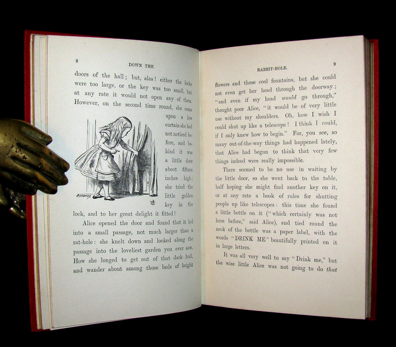 1899 Rare Book - ALICE'S ADVENTURES IN WONDERLAND by Lewis Carroll. Fine Condition.