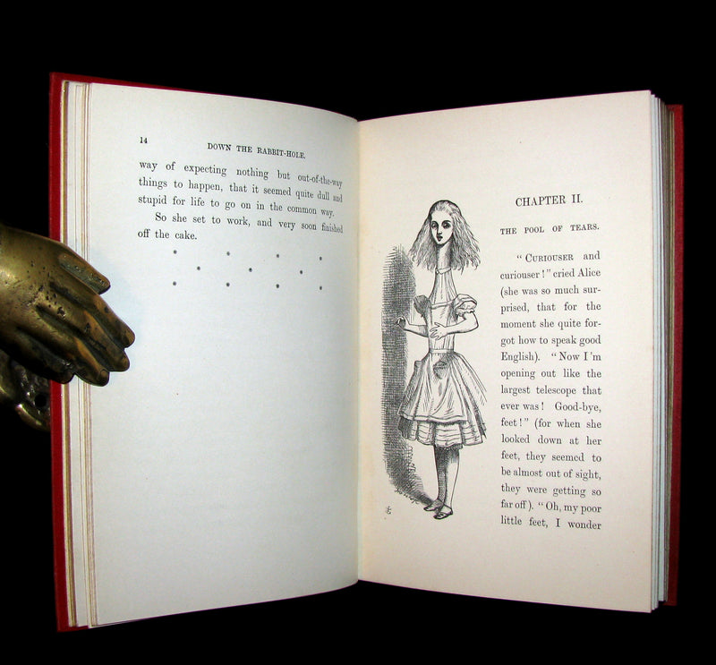 1899 Rare Book - ALICE'S ADVENTURES IN WONDERLAND by Lewis Carroll. Fine Condition.