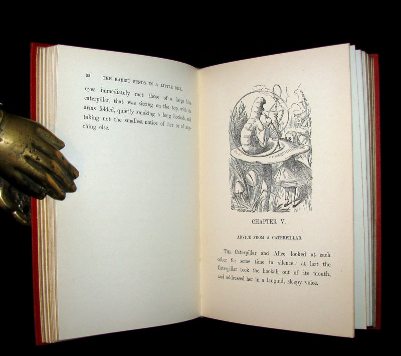 1899 Rare Book - ALICE'S ADVENTURES IN WONDERLAND by Lewis Carroll. Fine Condition.