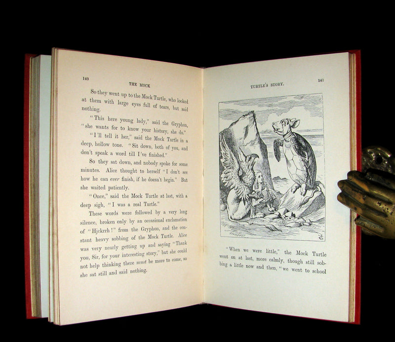 1899 Rare Book - ALICE'S ADVENTURES IN WONDERLAND by Lewis Carroll. Fine Condition.