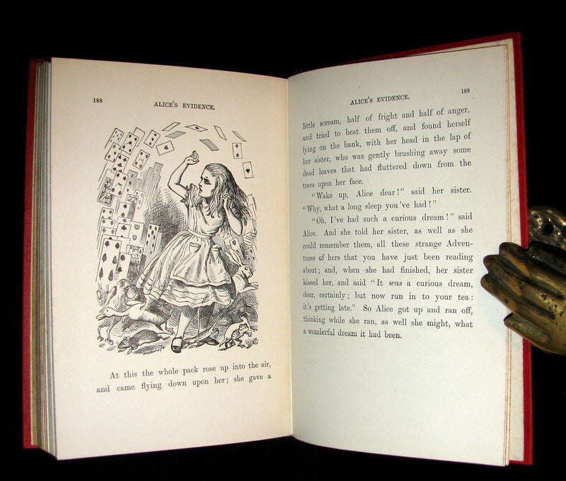 1899 Rare Book - ALICE'S ADVENTURES IN WONDERLAND by Lewis Carroll. Fine Condition.