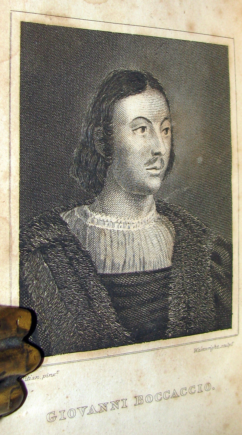 1822 Rare Book set - The Decameron, or, Ten Days' Entertainment of Boccaccio.