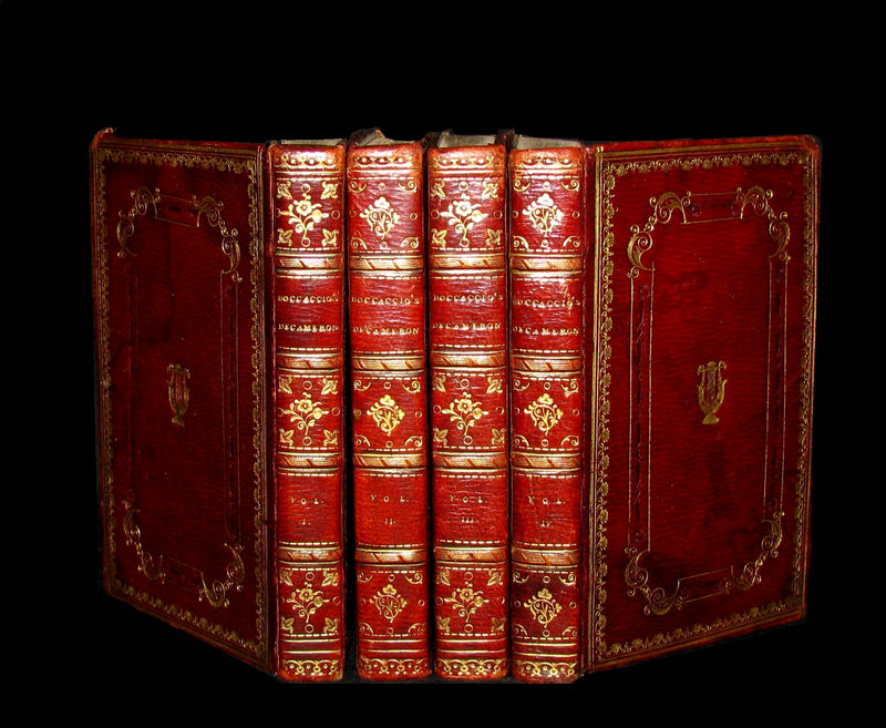 1822 Rare Book set - The Decameron, or, Ten Days' Entertainment of Boccaccio.