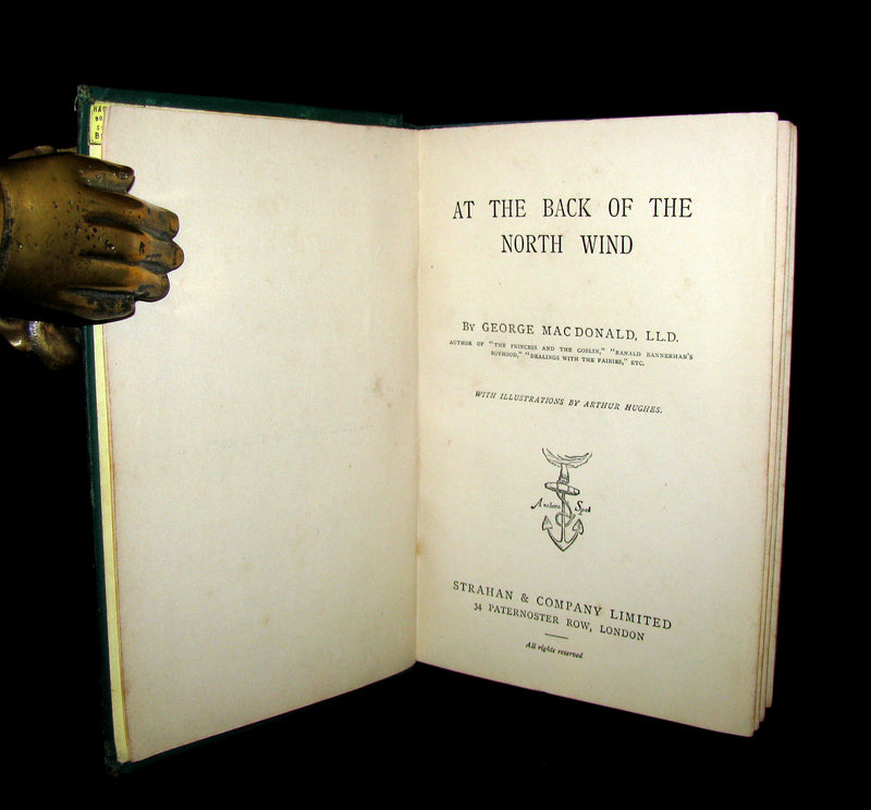 1872 Rare Edition - AT THE BACK OF THE NORTH WIND by George MacDonald