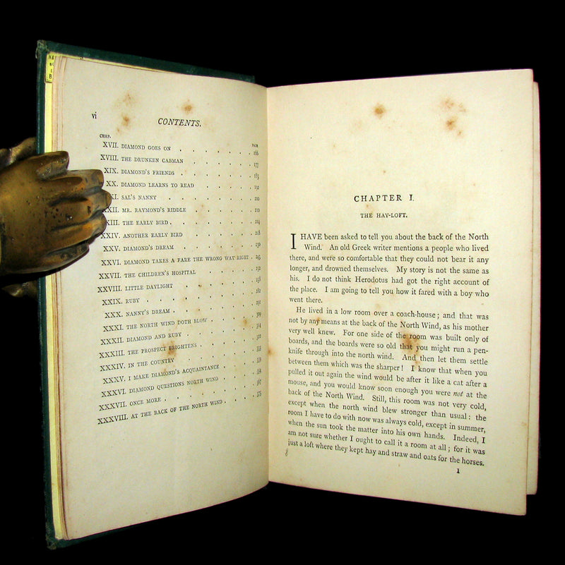 1872 Rare Edition - AT THE BACK OF THE NORTH WIND by George MacDonald