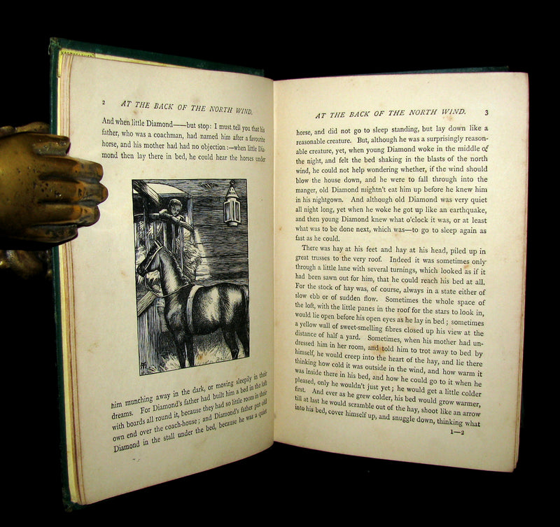 1872 Rare Edition - AT THE BACK OF THE NORTH WIND by George MacDonald