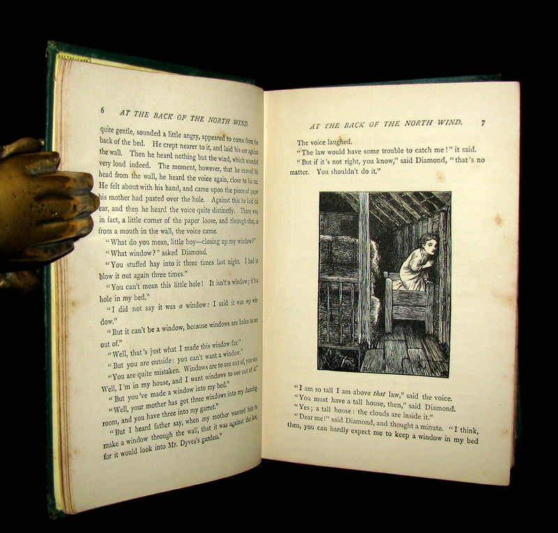 1872 Rare Edition - AT THE BACK OF THE NORTH WIND by George MacDonald