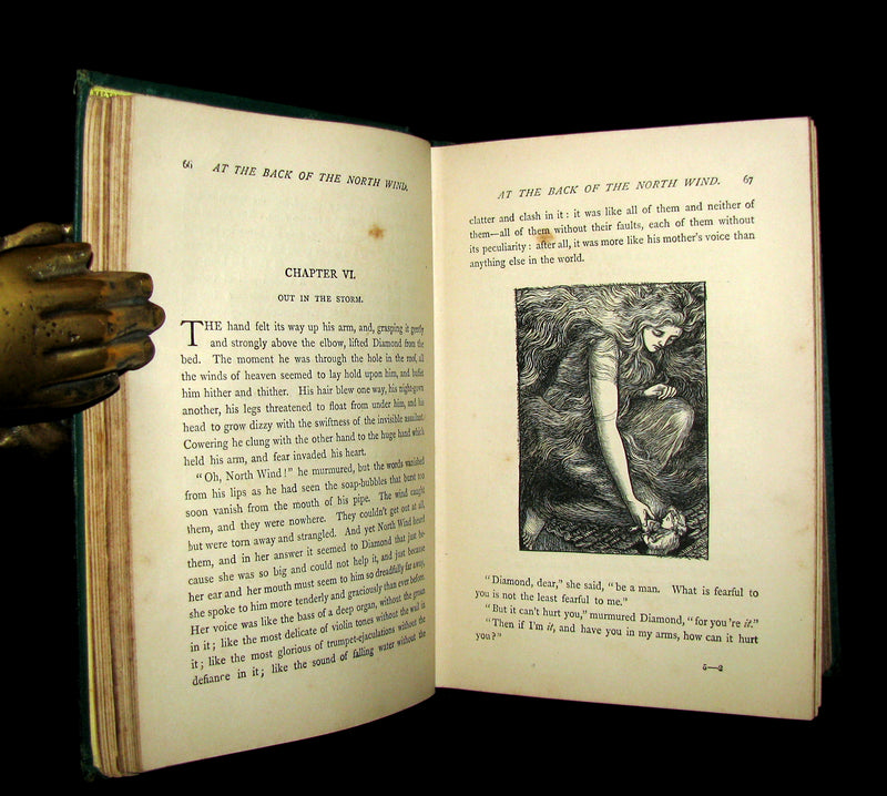 1872 Rare Edition - AT THE BACK OF THE NORTH WIND by George MacDonald