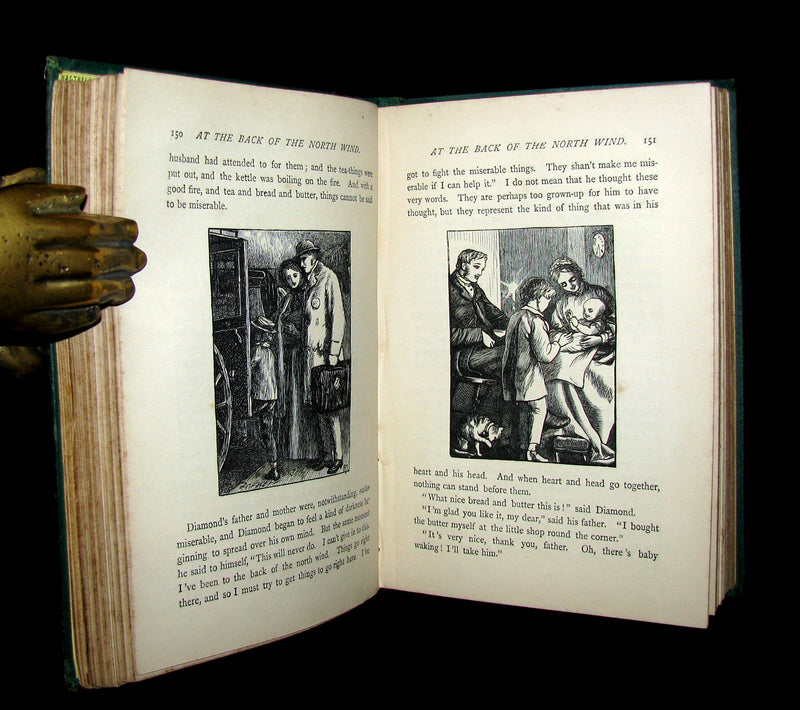 1872 Rare Edition - AT THE BACK OF THE NORTH WIND by George MacDonald