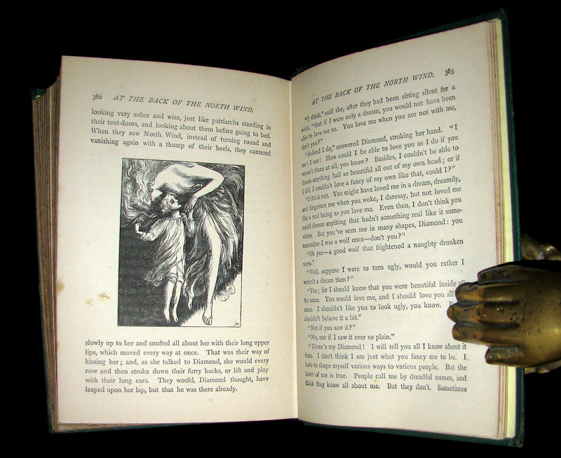 1872 Rare Edition - AT THE BACK OF THE NORTH WIND by George MacDonald