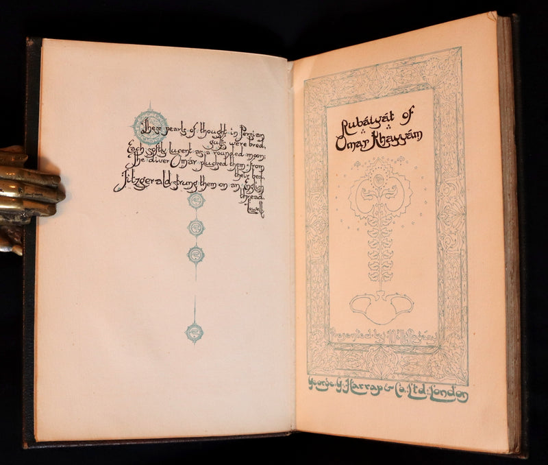 1917 Scarce De-Luxe Binding - Rubaiyat of Omar Khayyam wonderfully Illustrated by Willy Pogany.