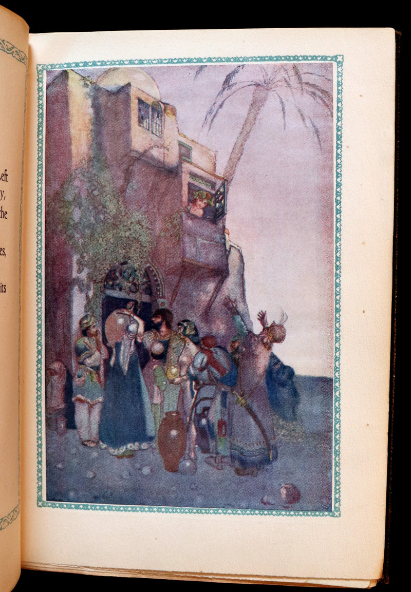 1917 Scarce De-Luxe Binding - Rubaiyat of Omar Khayyam wonderfully Illustrated by Willy Pogany.