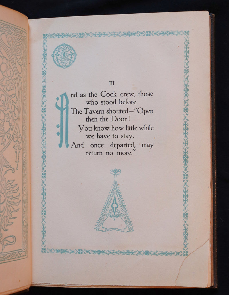 1917 Scarce De-Luxe Binding - Rubaiyat of Omar Khayyam wonderfully Illustrated by Willy Pogany.